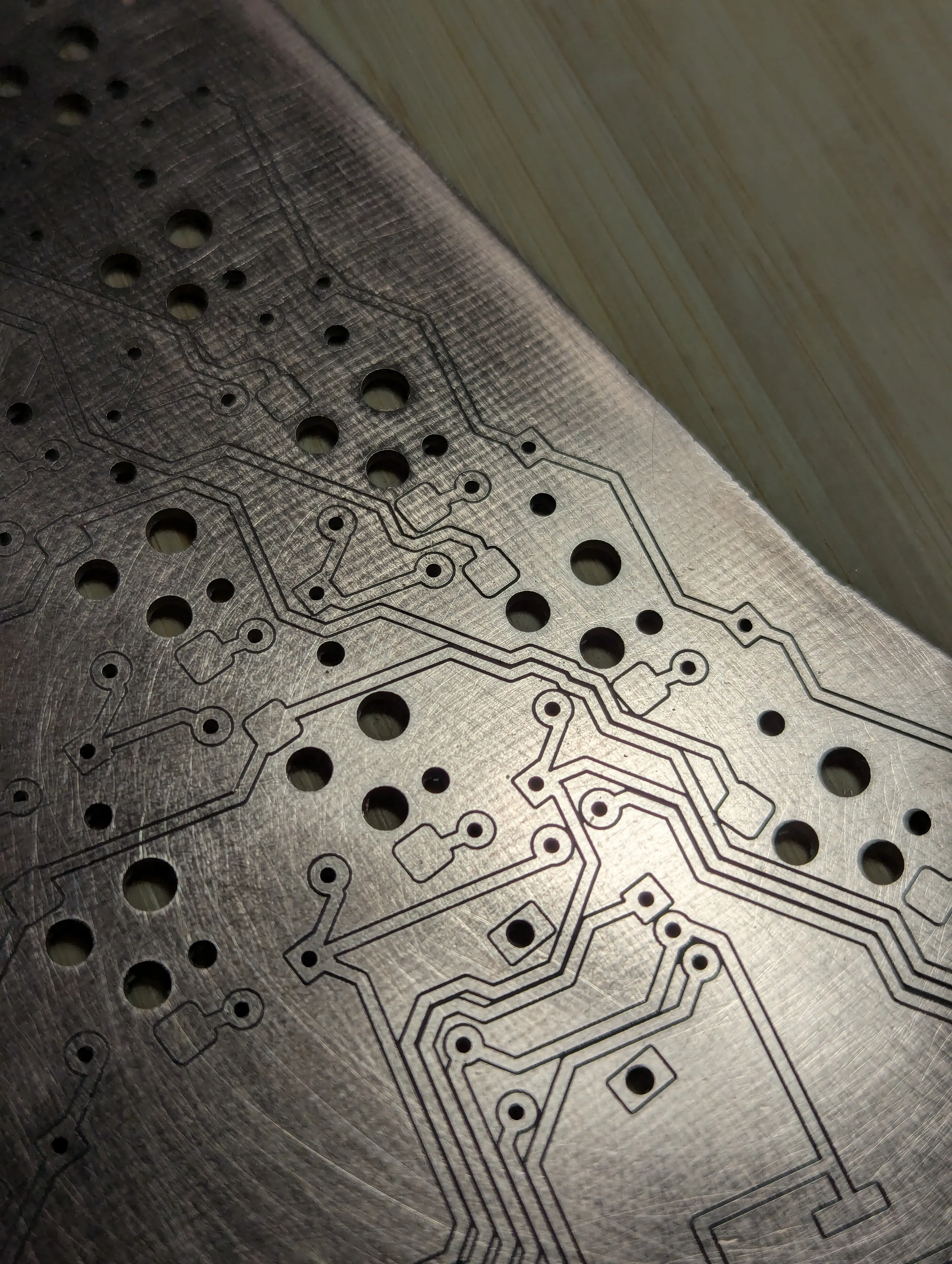 Traces on the third PCB